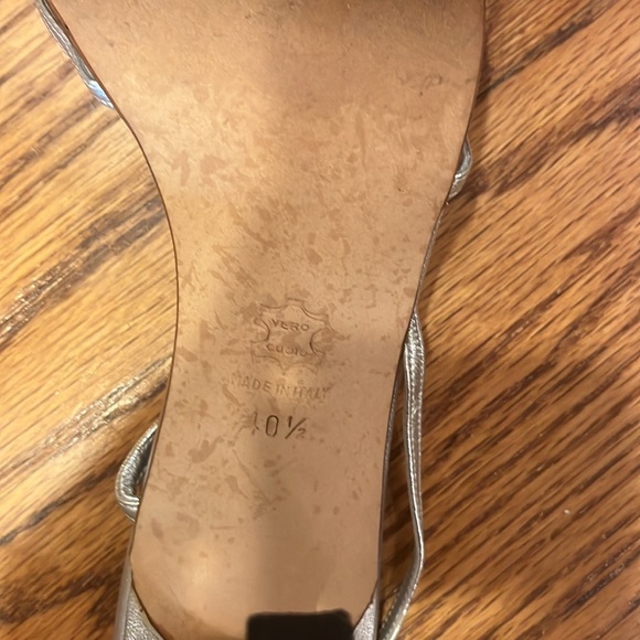 Manolo Blahnik Woman’s Silver Heels Size 40.5 - Picture 6 of 6